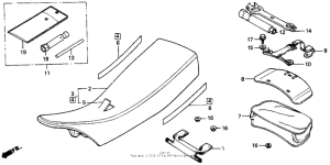 XR200R Сиденье