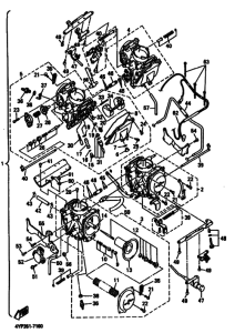 XVZ13LT XVZ13LTJ Carburetor assy