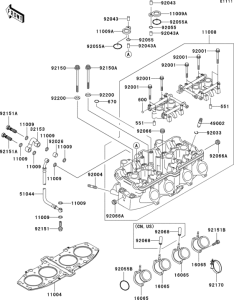 ZX600 Головка цилиндров