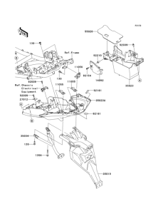 KLE650 Заднее крыло