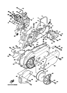 XC125 NXC125 Картер двигателя