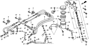 ST1100 (ABS/ TCS) St1100a rr. brake master cyl. 96-98