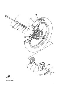 PW80 Переднее колесо
