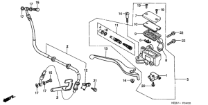 CA125 Fr. brake master cylinder