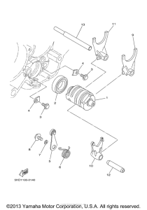 YZ125N1 Копирный вал