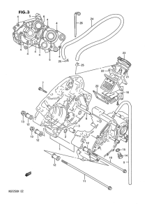 RG125 Картер двигателя