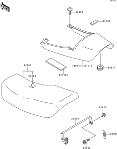 ZR750 Сиденье
