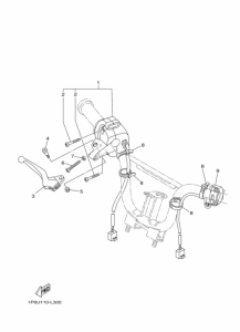 TTR50E Handle switch & lever