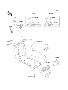 EX500 Cowling lowers(1 / 2)