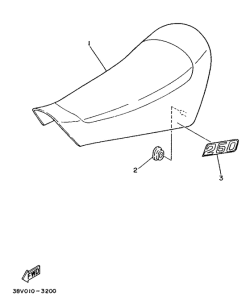 TY250R Сиденье