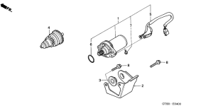 PK50S Стартерный мотор