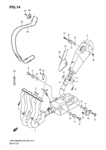GSX-R600 Muffler comp