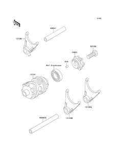  Change drum / shift fork