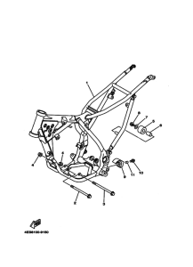YZ80 YZ80L Frame comp