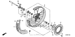 XR650L Переднее колесо
