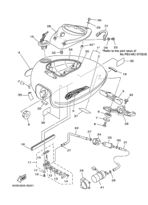 XVS1100A Топливный бак