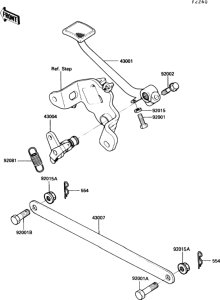 EN450 Педаль тормоза