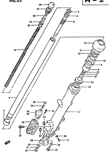 XN85 Передняя вилка