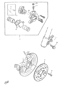 CW50RS Передний тормоз