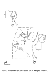 YZF-R1S Рулевые переключатели