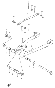 GN250 Маятник задний