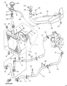 YP125R Radiator. hose