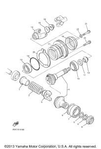 XVZ13TFSAC Промежуточный ведущий вал