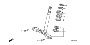 CB600F (ABS) Траверса нижняя