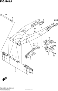 RMX450 Rear Swingingarm