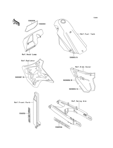 KDX125 Наклейки