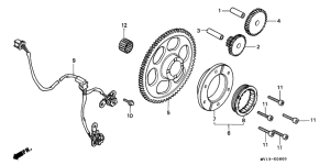 XRV750 Pulse generator /  starting clutch
