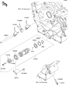  Валы и вилки переключения передач