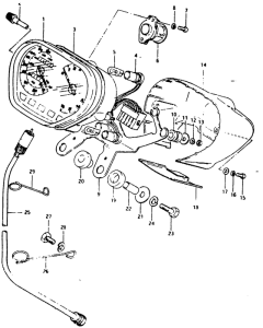 GSX1000 Спидометр-тахометр