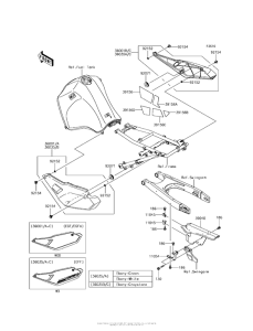 KL650 Боковые обтекатели