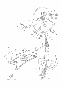 TTR50E Топливный бак