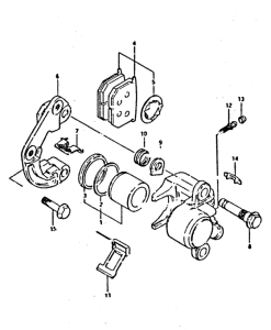 XN85 Передний суппорт тормозной