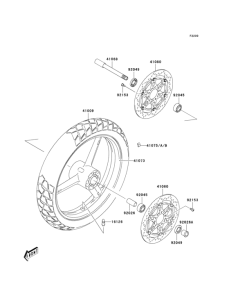 LV1000 Переднее колесо