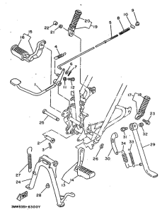 SR125 Stand. footrest