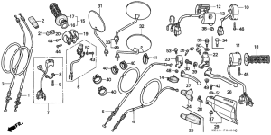 XR250R Handle lever / switch /  cable