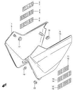 GS125 Обтекатель задний