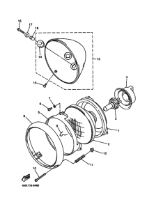 XVS1100AT XVS11ATV Phare