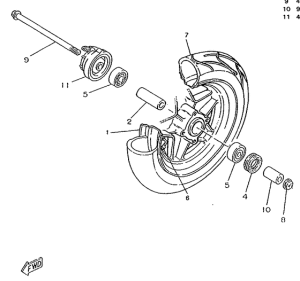 CW50RS Переднее колесо