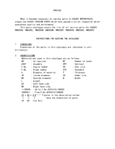 RMX250 Catalog preface