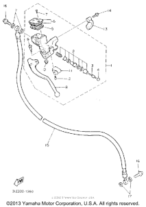 FZR1000D Главный тормозной цилиндр