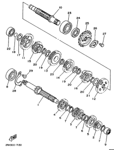 TZR125 Трансмиссия