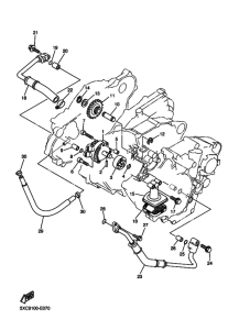 YZ250F Масляный насос