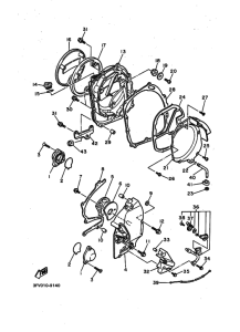 FZR750R Crankcase cover ass`y  (v