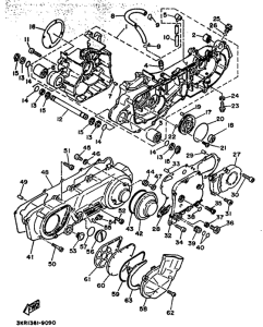 XC125 Картер двигателя