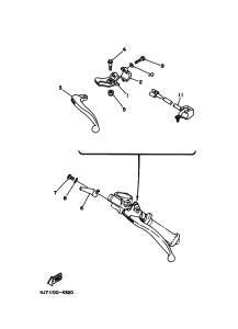 TZ125 Interruptor  manillar&palanc