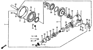 CB700SC Редуктор